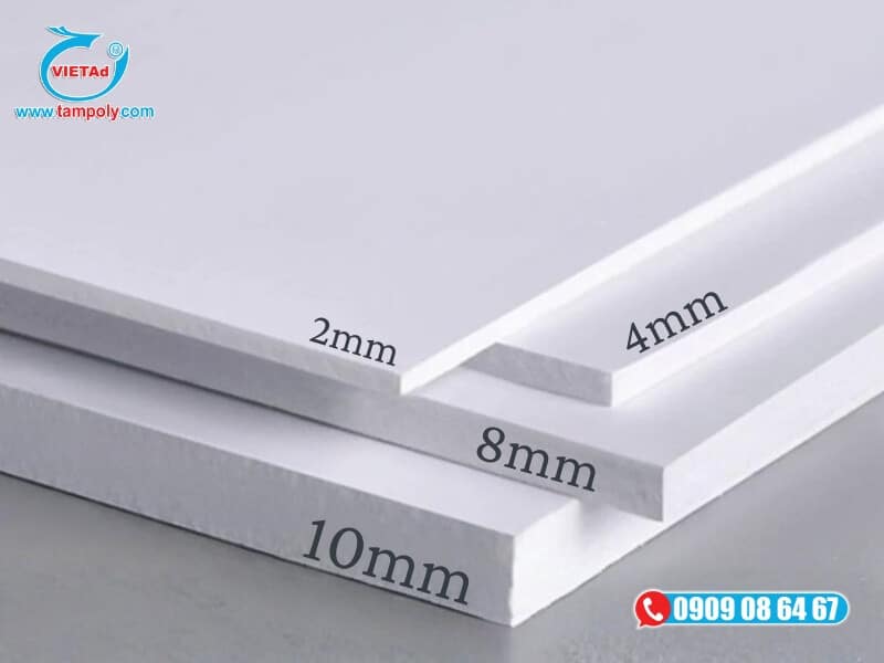 Tấm Formex 4mm là tấm foam, formex có độ dày vừa phải