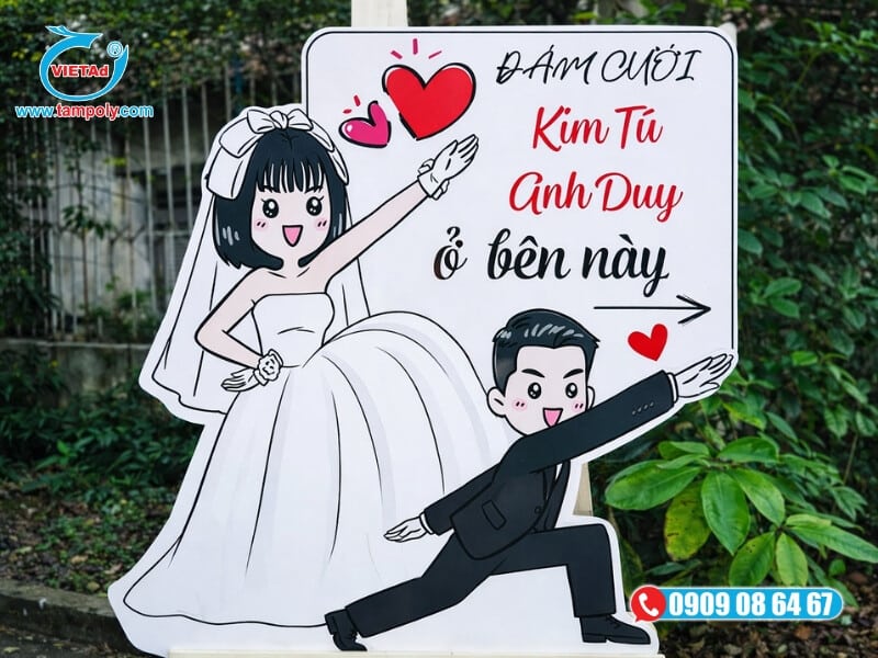 Tấm fomex 10mm dán decal sắc nét dùng làm mô hình check in cho các sự kiện 