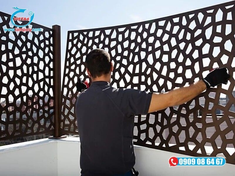 Nhôm tấm làm mặt dựng trang trí tòa nhà Bình Dương