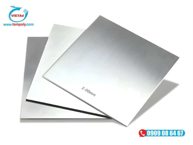 Dòng nhôm A1050 tinh khiết với độ dẻo cao, bề mặt sáng bóng