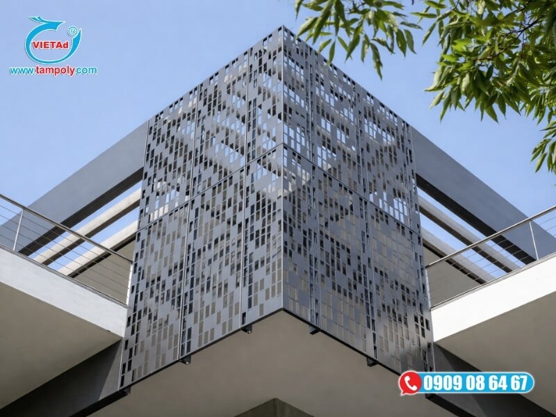 Nhôm tấm làm mặt dựng hiện đại, sang trọng và bền bỉ trước gió biển cho resort, khách sạn Bình Thuận