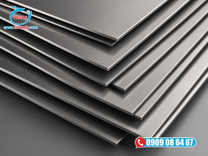 Nhôm tấm có bề mặt phẳng, mỏng, đa dạng kích thước và độ dày