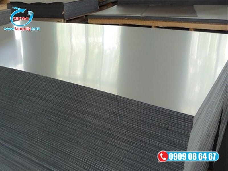 Nhôm tấm A1050 là loại nhôm thuần khiết cao, độ dẻo phù hợp để gia công uốn cong