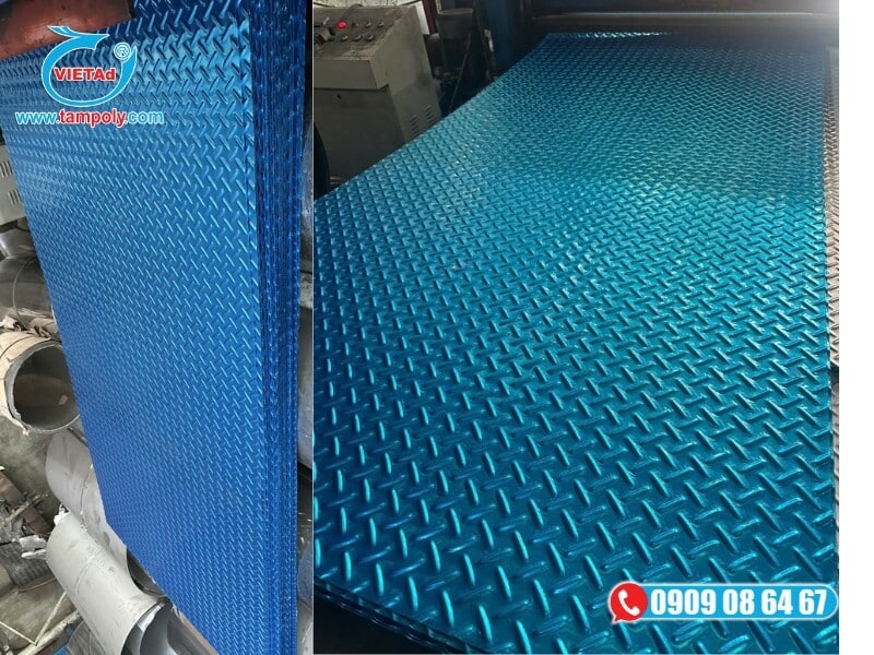 Nhôm tấm dập gân tăng ma sát, chống trượt