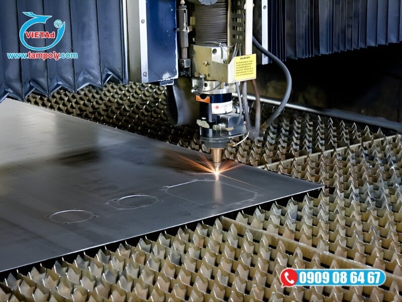 Vật liệu tấm QCV hỗ trợ cắt nhôm tấm theo yêu cầu giá xưởng