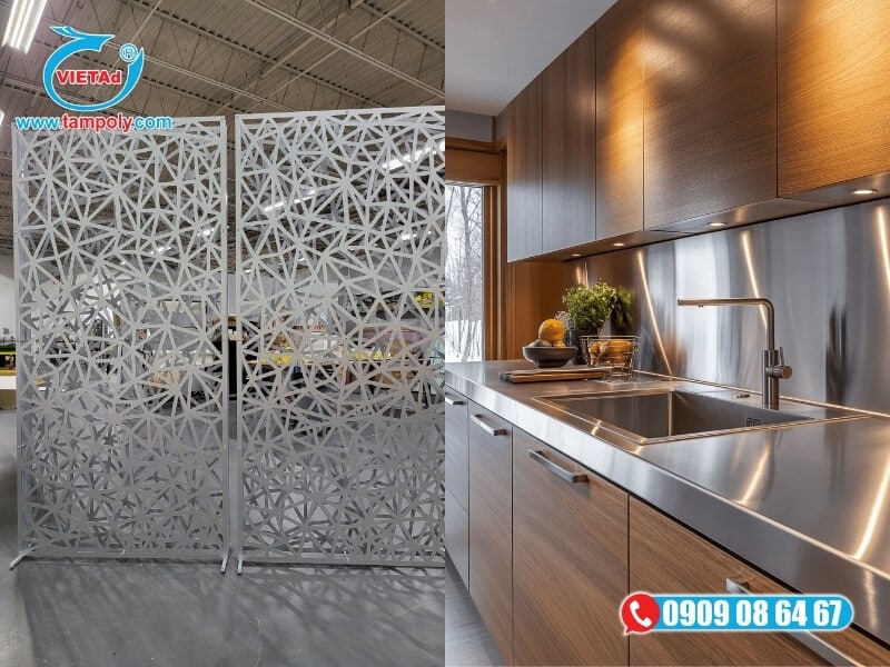 Nhôm tấm dùng để trang trí căn hộ sang trọng, hiện đại