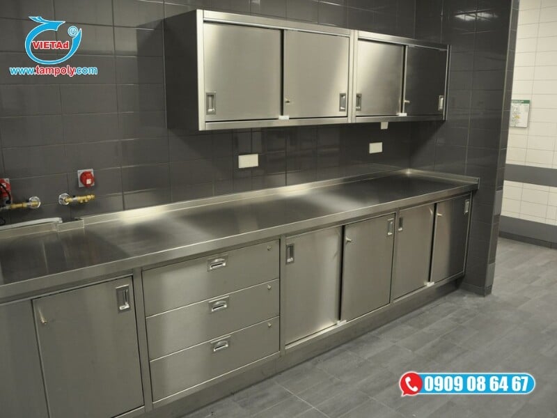 Nhôm tấm quận 11 ứng dụng làm tủ bếp