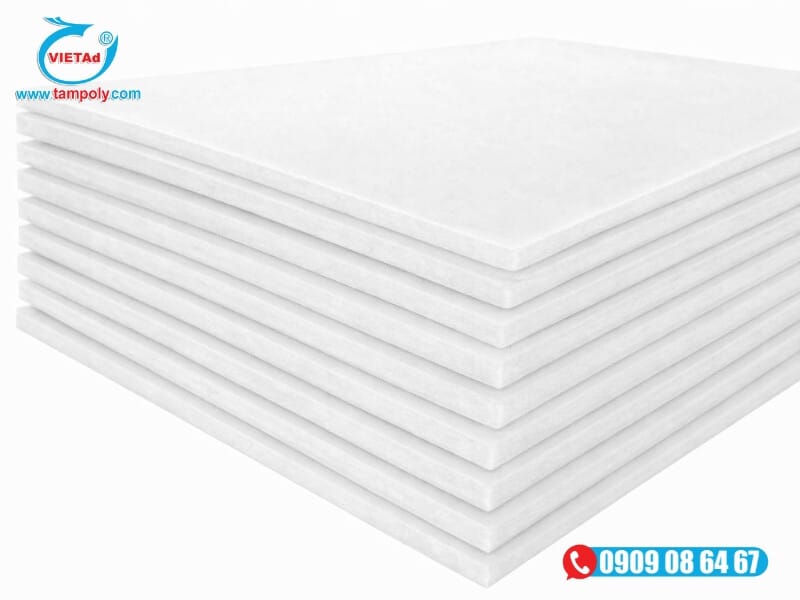 Vật Liệu Tấm QCV sẵn kho số lượng lớn tấm formex 15mm mới, chính hãng