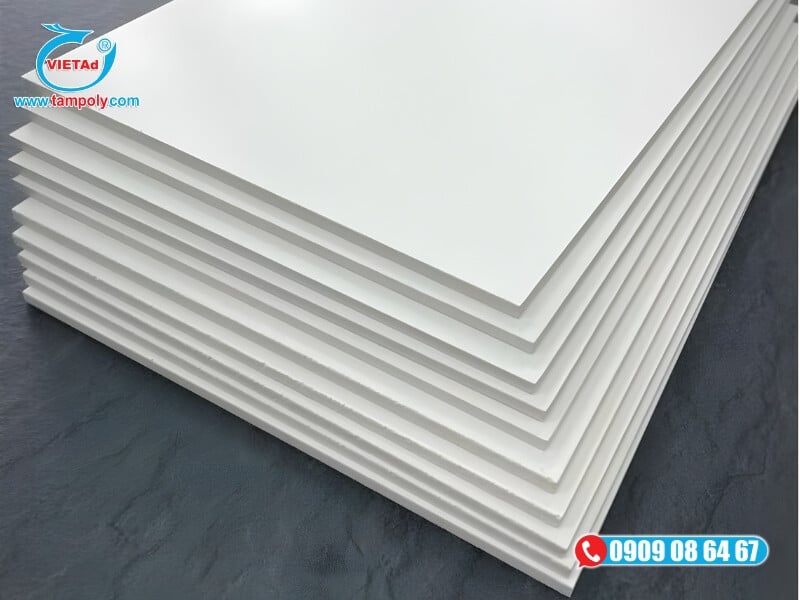Tấm formex 17mm màu trắng, có bề mặt phẳng mịn