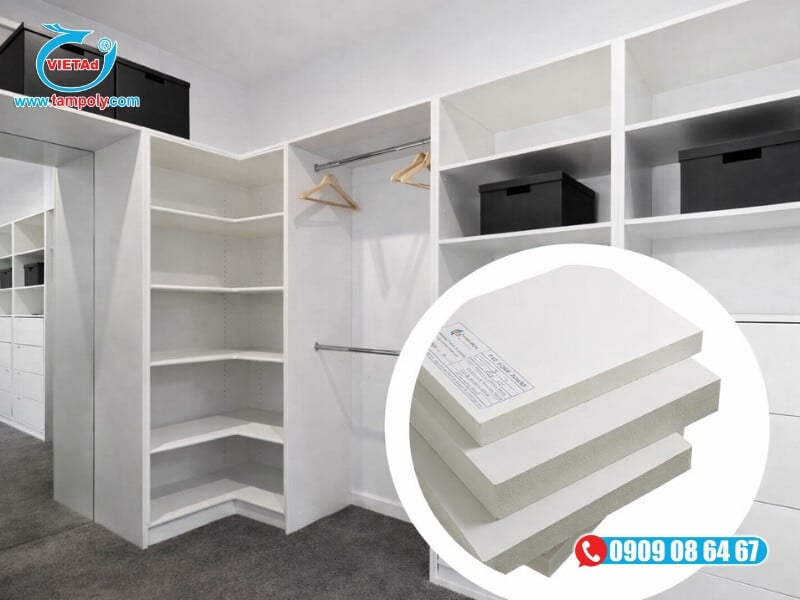 Tấm formex 17mm có khả năng chống ẩm, chịu lực tốt là lựa chọn thay thế cho gỗ công nghiệp
