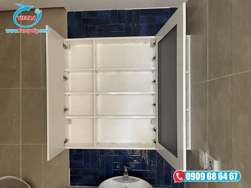 Tấm PVC Pima 5mm chống ẩm tốt dùng làm tủ trong nhà vệ sinh