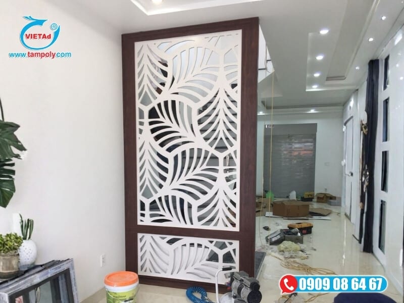 Tấm pima giá rẻ cắt CNC làm vách ngăn trang trí