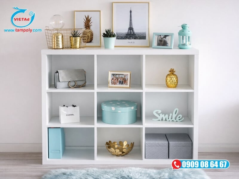 Formex độ dày lớn hơn thường dùng làm kệ trưng bày, vách ngăn bởi độ chịu lực tốt hơn