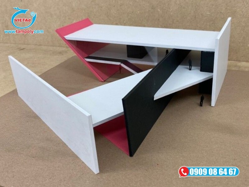 Tấm formex được dùng làm mô hìn, sa bàn, phục vụ học tập