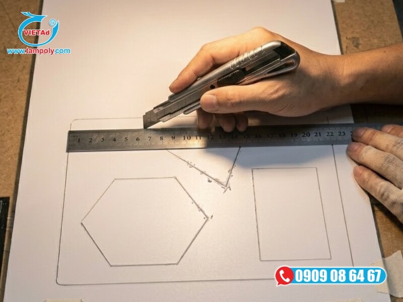 Gia công cắt formex theo phương pháp thủ công 
