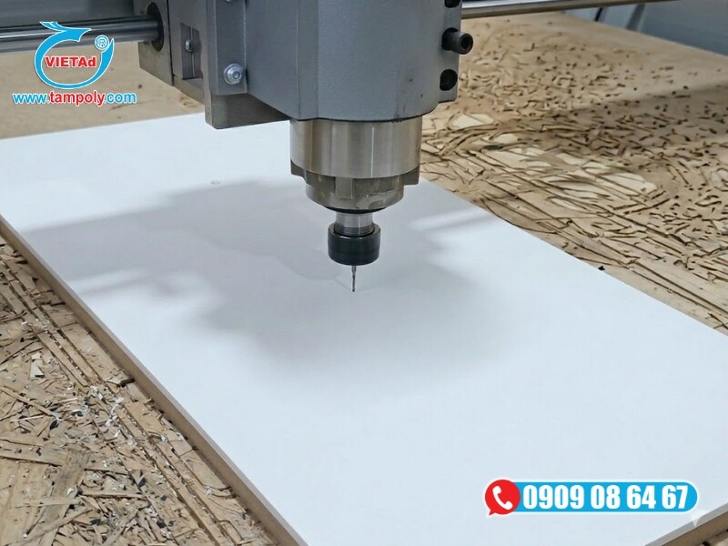 Gia công cắt formex bằng máy CNC router