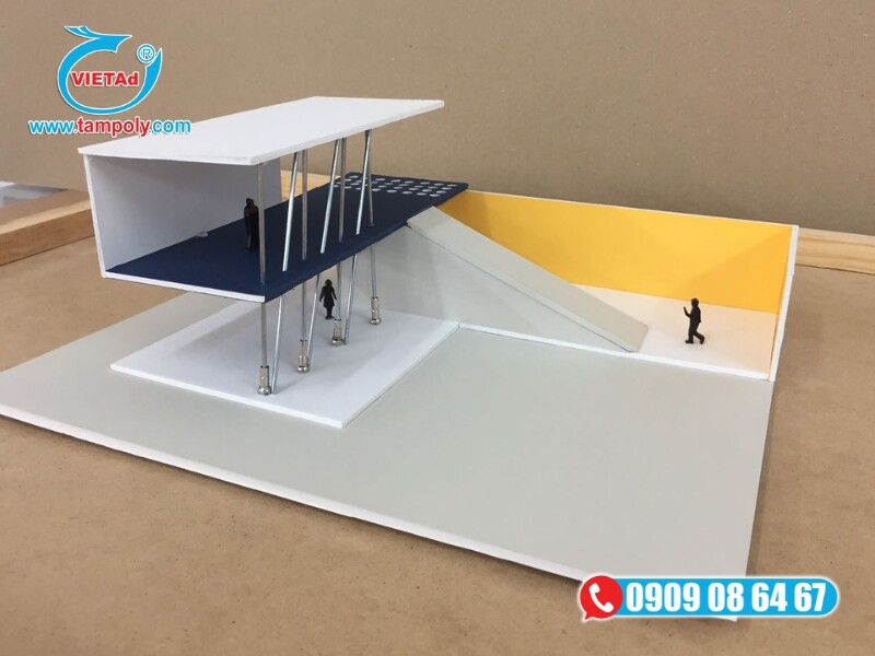 Tấm formex được gia công làm sa bàn và mô hình kiến trúc