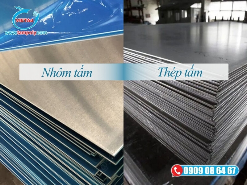 Nhôm tấm nhẹ gấp 3 lầm thép tấm