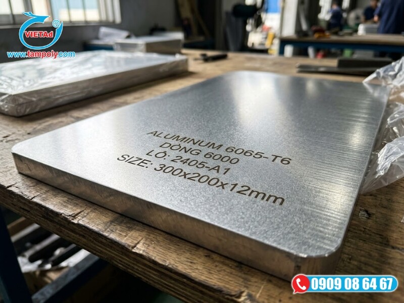 Nhôm tấm 6065 không phổ biến trên thị trường vì thường thiết kế làm dạng thanh profile