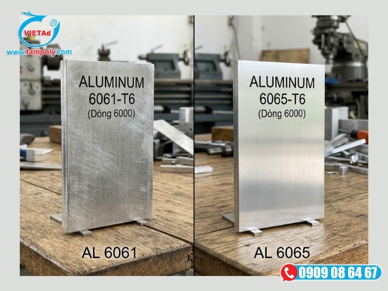 Tấm nhôm 6065 5mm có màu sắc đồng đều, độ thẩm mỹ bề mặt cao