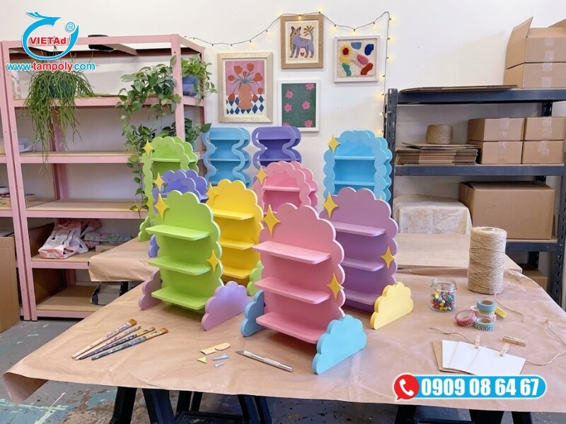 Tấm formex làm mô hình có bề mặt mịn, bám keo, dễ dính