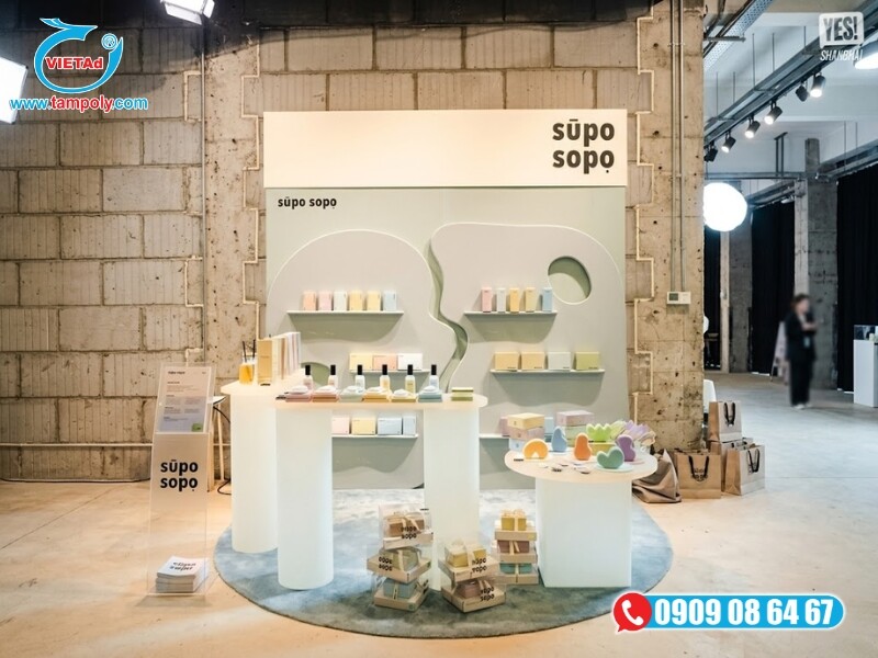 Formex làm kệ trưng bày sản phẩm trong triển lãm