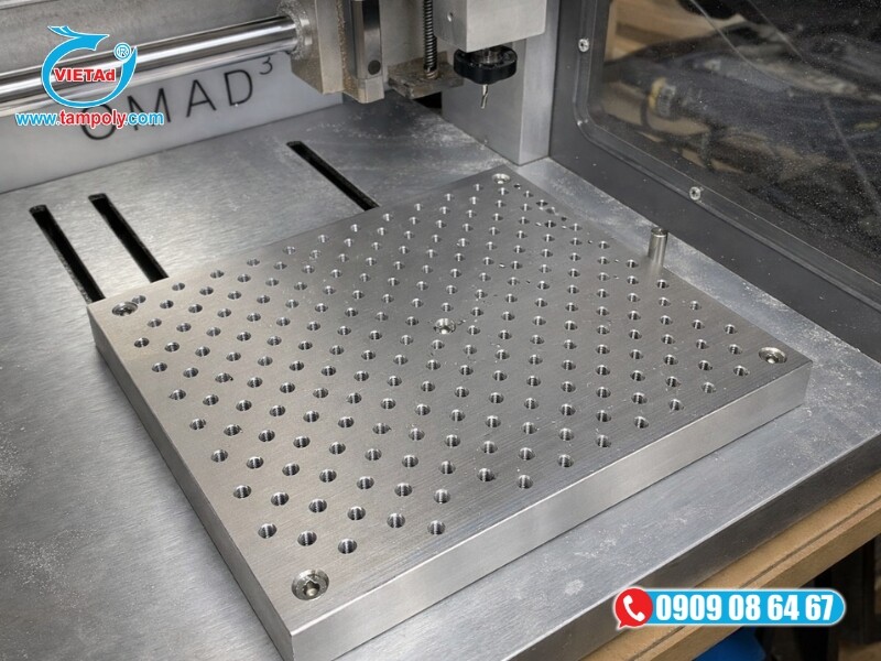 Nhôm tấm 15mm ứng dụng làm bàn định vị, tấm nền trong sản xuất