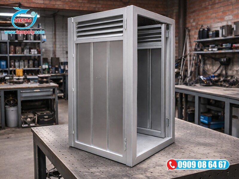 Nhôm tấm 5052 dày 15mm được gia công làm tủ điện 