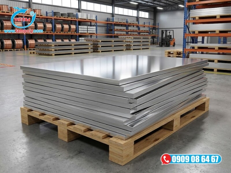Vật Liệu Tấm QCV sẵn kho nhôm tấm đa dạng độ dày, cam kết hàng chính hãng
