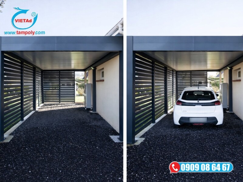 Ứng dụng của nhôm tấm 2mm làm mái che trong đời sống hằng ngày