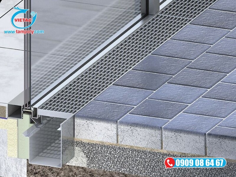 Tấm nhôm 2mm dùng làm tấm ốp chân và hệ thống máng nước