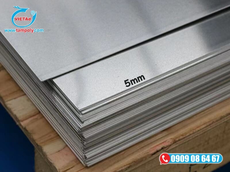 Nhôm tấm 5mm 6063 có bề mặt đẹp, thẩm mỹ hơn