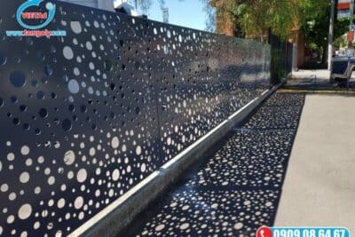 Tấm Nhôm Đục Lỗ Làm Vách: Partition, Privacy Screen, Hàng Rào Thông Thoáng
