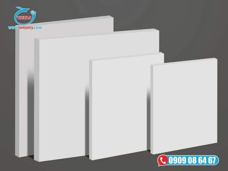 Tấm Pima trắng với bề mặt trắng bóng mịn, thẩm mỹ và ứng dụng cao