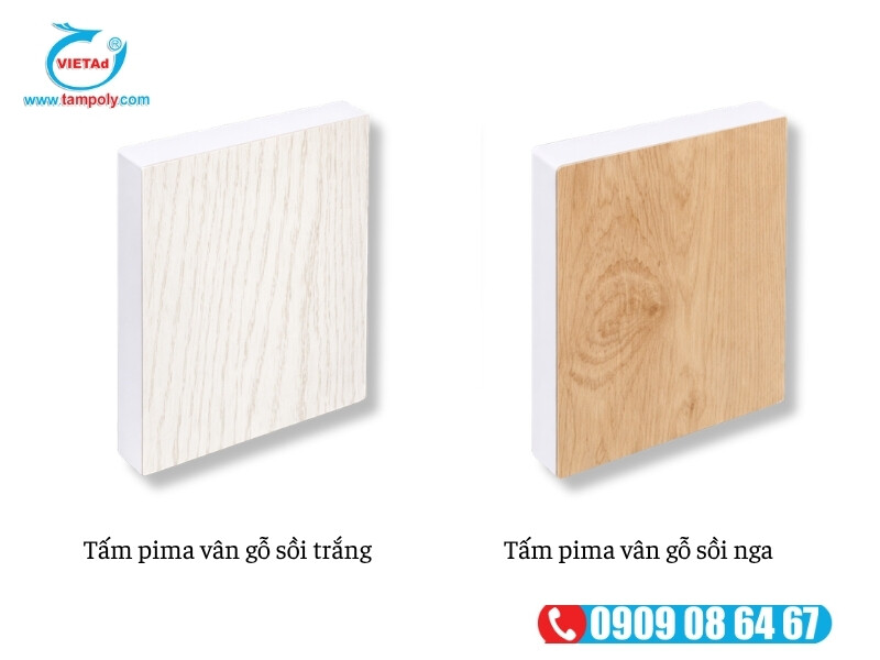 Tấm pima vân gỗ Sồi Trắng màu sáng tươi hiện đại, vân gỗ Sồi Nga vàng nhạt ấm áp tông màu trẻ trung, năng động