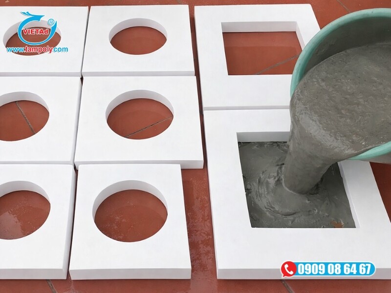 Tấm formex ứng dụng làm khuôn đúc tự chế trong thi công