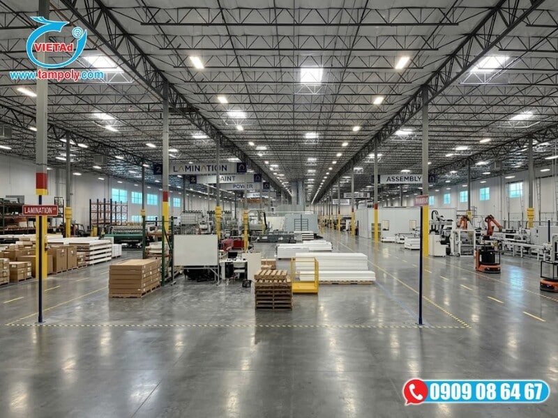 Vật Liệu Tấm QCV thi công xây dựng nhà xưởng tiền chế chuyên nghiệp qua 3 giai đoạn