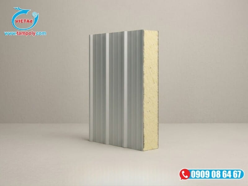 Panel PU chống cháy được sử dụng phổ biến làm tường, vách ngăn và trần tại các hệ thống kho, xưởng 
