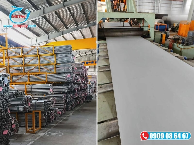 Vật Liệu Tấm QCV sẵn kho nhiều loại Inox 201, 304, 316