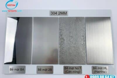 Bán Tấm Inox 304 Dày 2mm Chuẩn Kích Thước, Nhiều Màu Sẵn