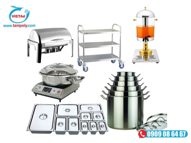 Ứng dụng của tấm Inox 2mm làm vật dụng nhà bếp và công nghiệp