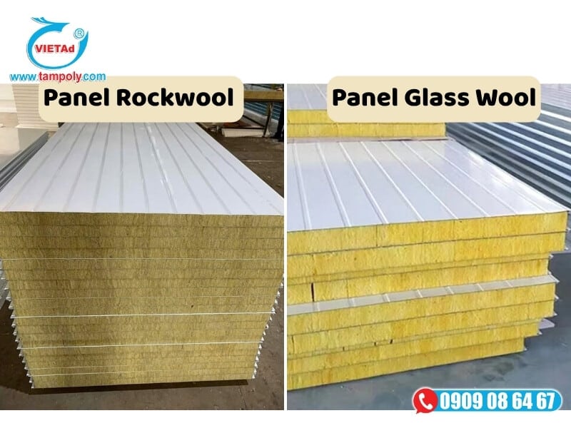 Tấm panel Rockwool giúp tối ưu khả năng phòng chống hỏa hoạn, trong khi Tấm panel bông thủy tinh trọng lượng nhẹ hỗ trợ cách âm và tiêu âm hiệu quả
