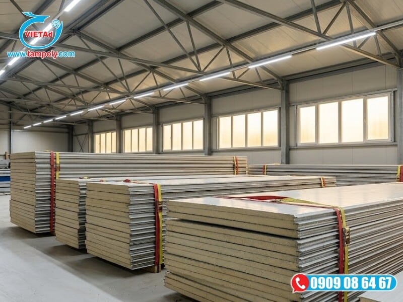 Vật Liệu Tấm QCV cung cấp panel chính hãng với giá rẻ, thi công và vận chuyển tận công trình