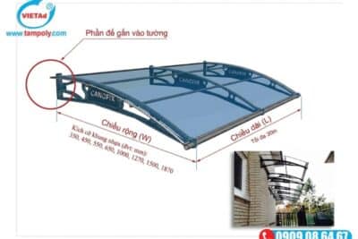 Thi Công Mái Che Canofix Chuyên Nghiệp Chuẩn Quy Trình