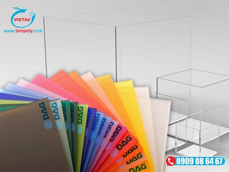 Vật Liệu Tấm QCV cung cấp tấm Mica chính hãng từ nhiều thương hiệu nổi tiếng, đầy đủ độ dày, màu sắc đa dạng