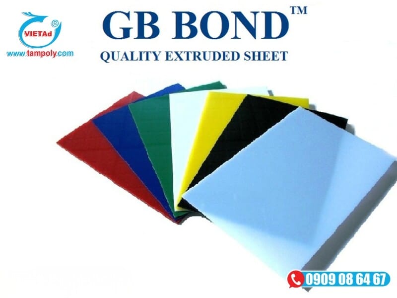 Mẫu tấm mica GB Bond chuẩn chất lượng nhập khẩu chính hãng từ Malaysia