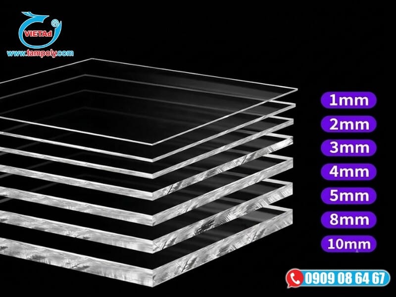 Tấm Mica Ps Con Voi Có độ Bền Và độ Trong Suốt Cao.