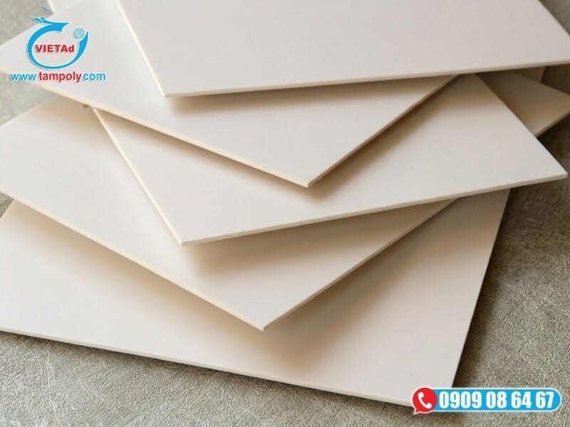 Kho vật tư Vật Liệu Tấm QCV sẵn số lượng lớn tấm nhựa PVC kỹ thuật đủ độ dày