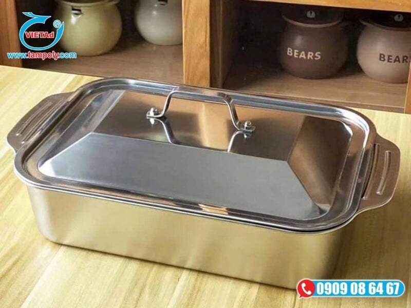Chất liệu inox hairline được sử dụng làm vật dụng nhà bếp