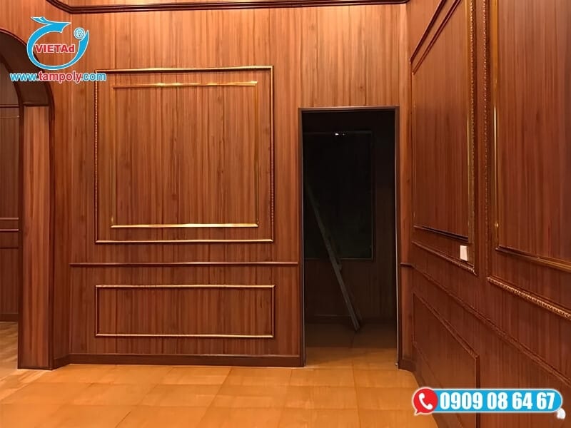 Tấm PVC vân gỗ ốp tường